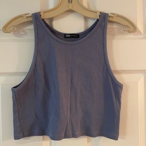 Zara Cropped Halter Tank